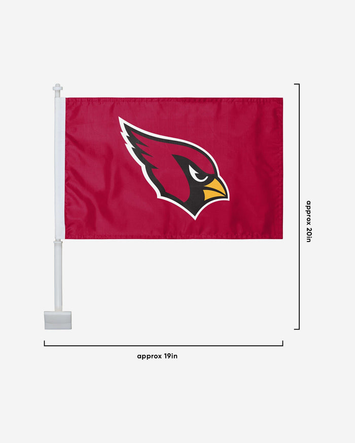 Arizona Cardinals 2 Pack Solid Car Flag FOCO - FOCO.com