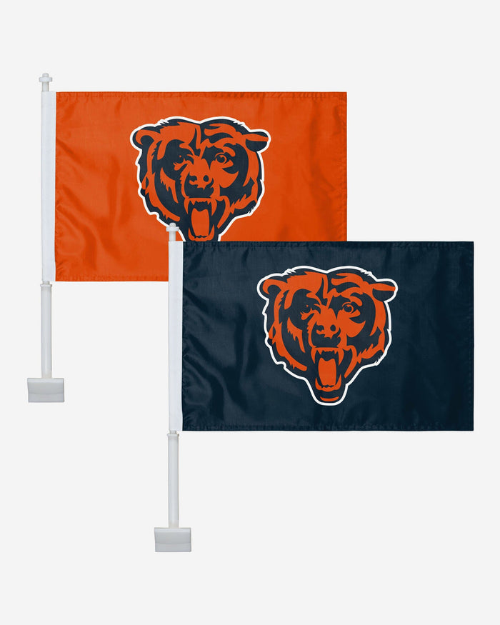 Chicago Bears 2 Pack Solid Car Flag FOCO - FOCO.com