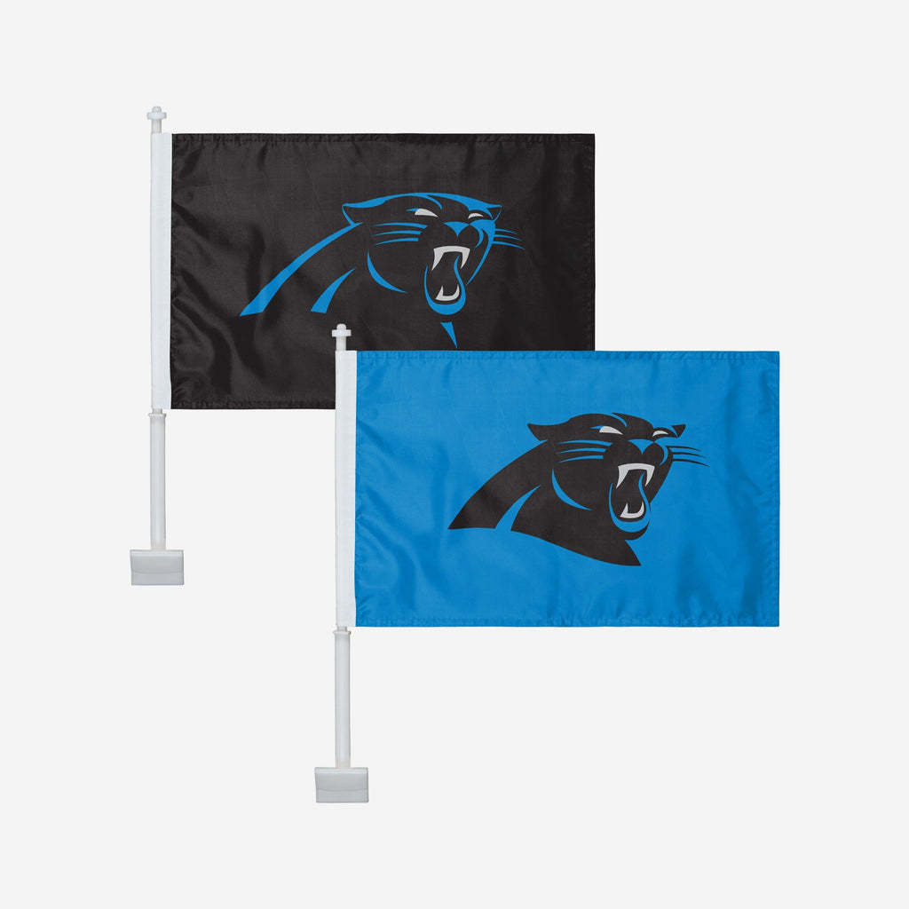 Carolina Panthers 2 Pack Solid Car Flag FOCO - FOCO.com