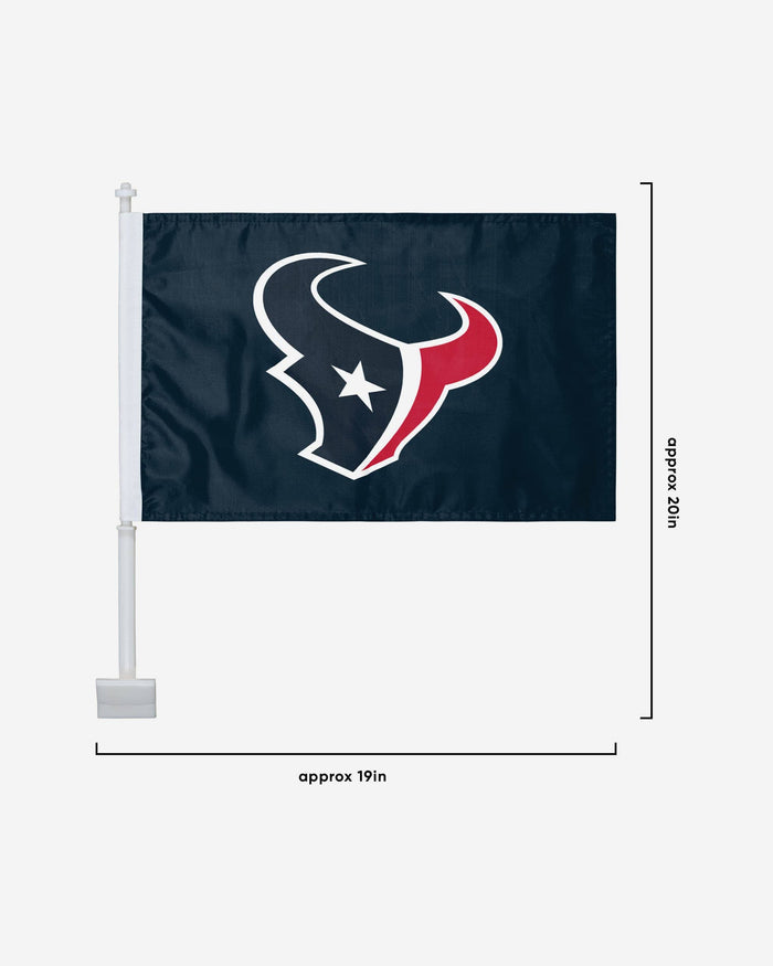 Houston Texans 2 Pack Solid Car Flag FOCO - FOCO.com