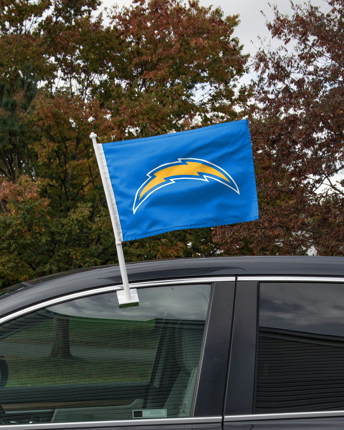Los Angeles Chargers 2 Pack Solid Car Flag FOCO - FOCO.com