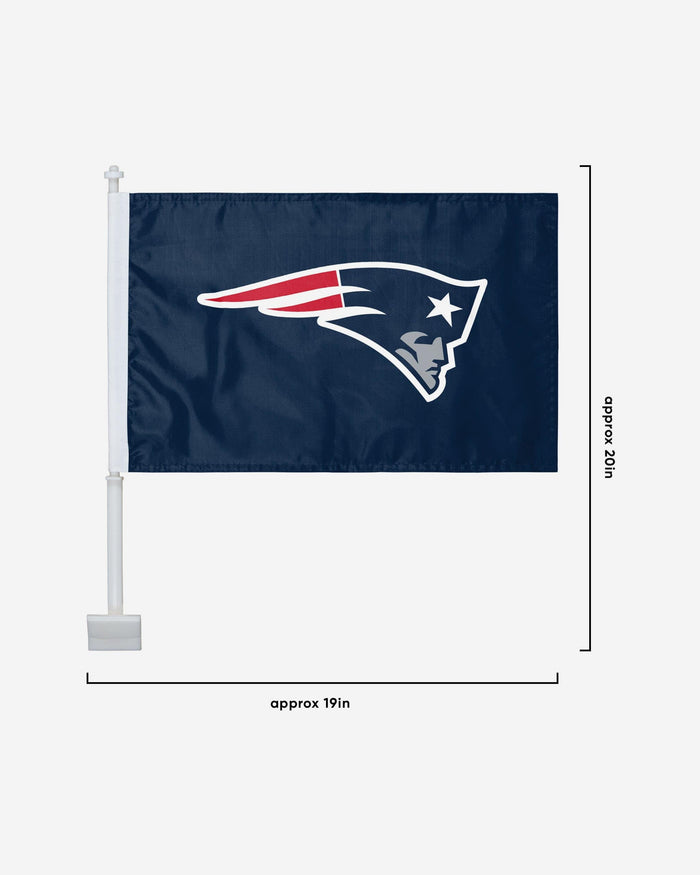 New England Patriots 2 Pack Solid Car Flag FOCO - FOCO.com