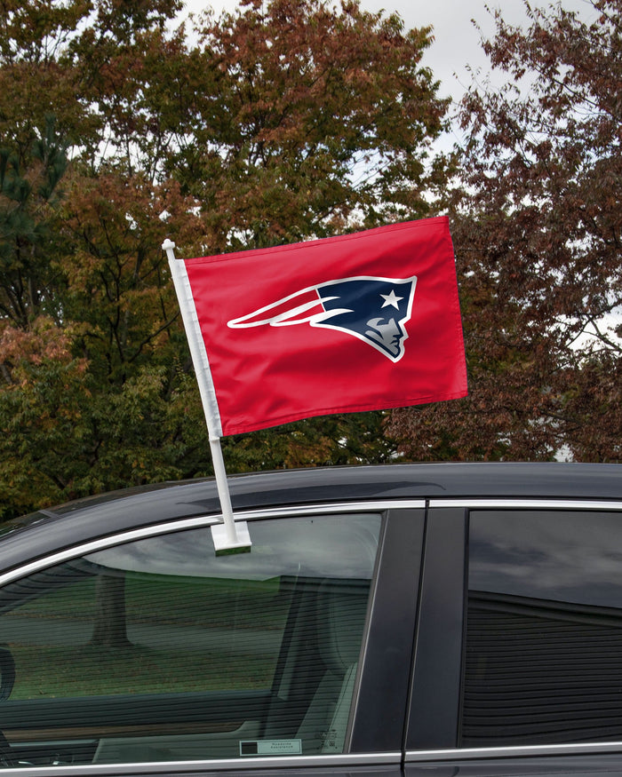 New England Patriots 2 Pack Solid Car Flag FOCO - FOCO.com