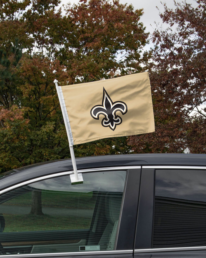 New Orleans Saints 2 Pack Solid Car Flag FOCO - FOCO.com