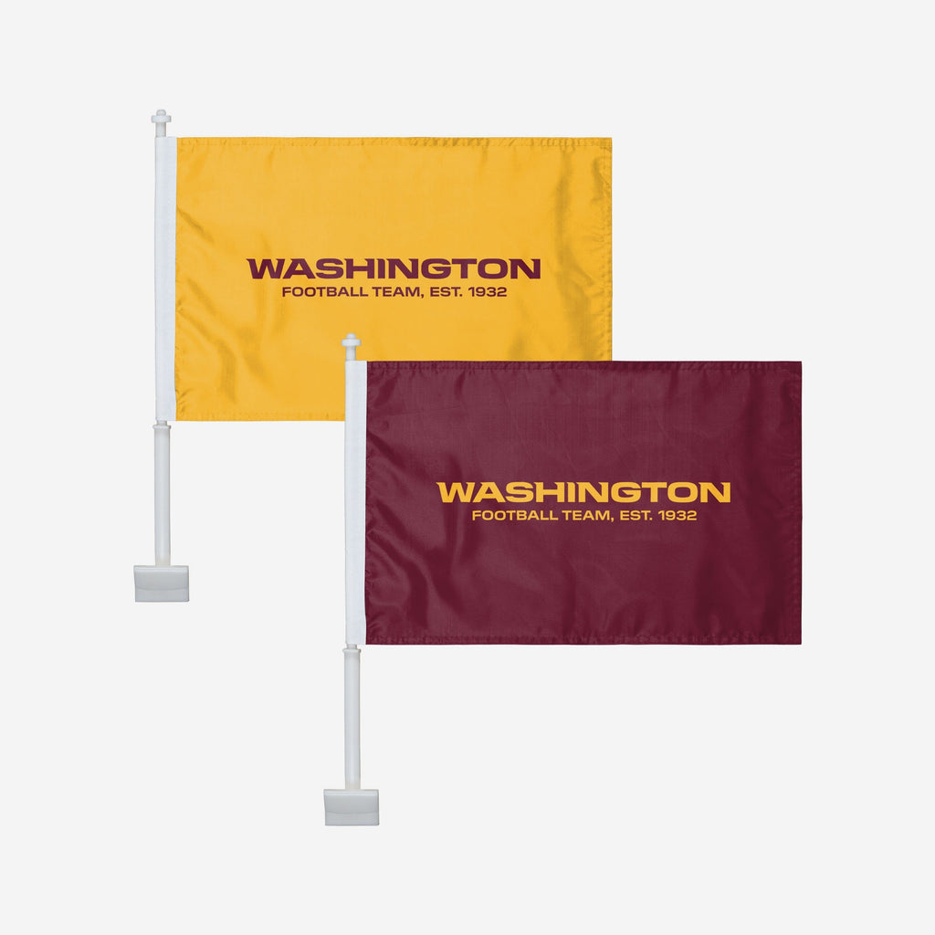 Washington Commanders Original 2 Pack Solid Car Flag FOCO - FOCO.com