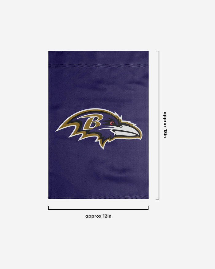 Baltimore Ravens Solid Garden Flag FOCO - FOCO.com
