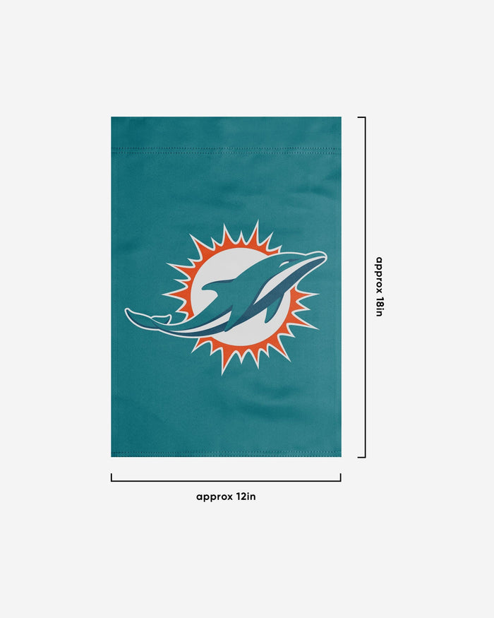 Miami Dolphins Solid Garden Flag FOCO - FOCO.com