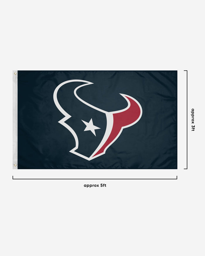 Houston Texans Solid Horizontal Flag FOCO - FOCO.com
