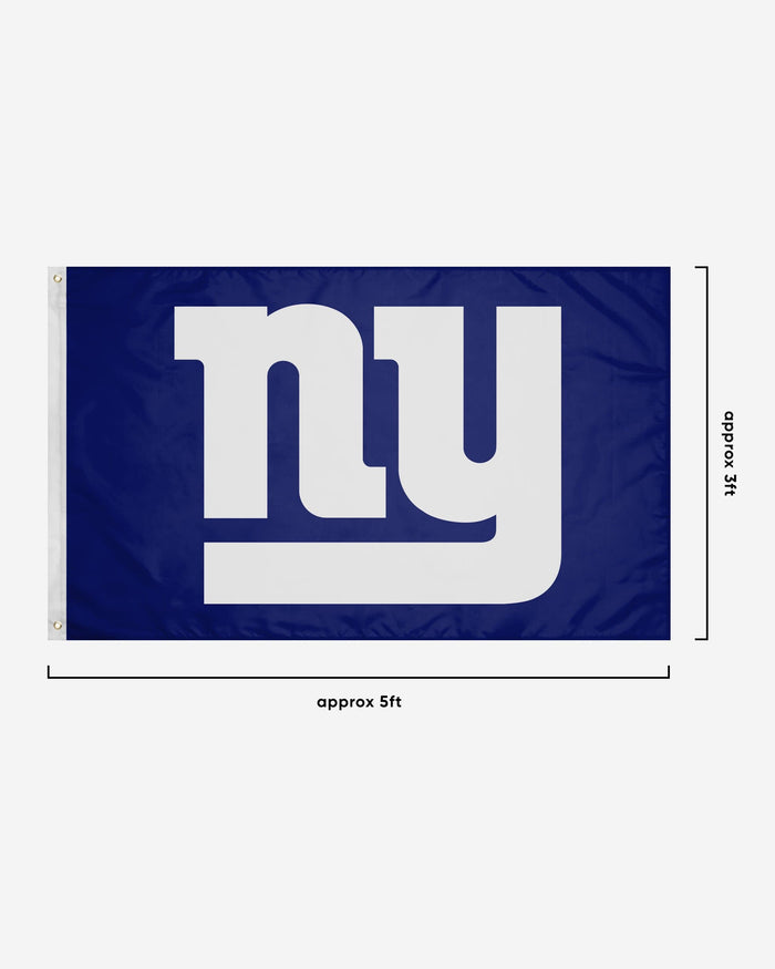 New York Giants Solid Horizontal Flag FOCO - FOCO.com