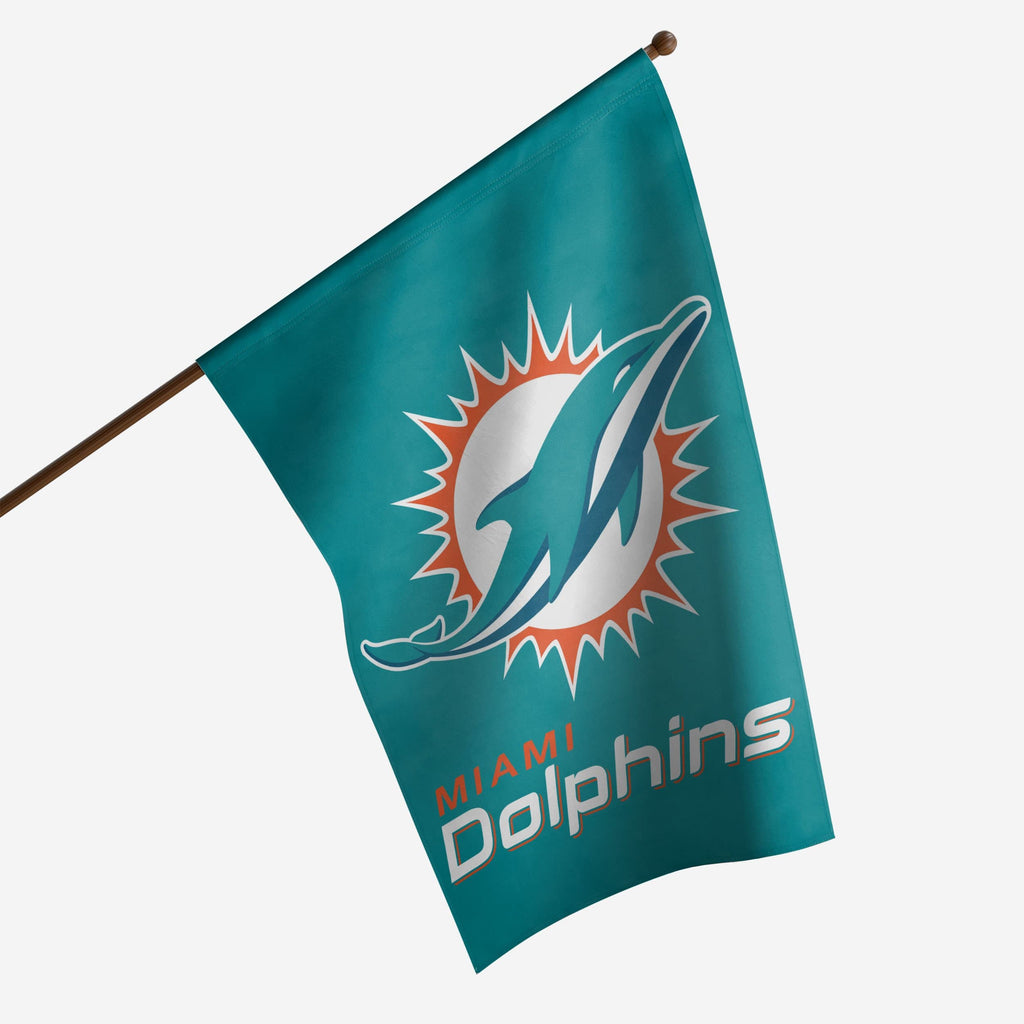 Miami Dolphins Solid Vertical Flag FOCO - FOCO.com