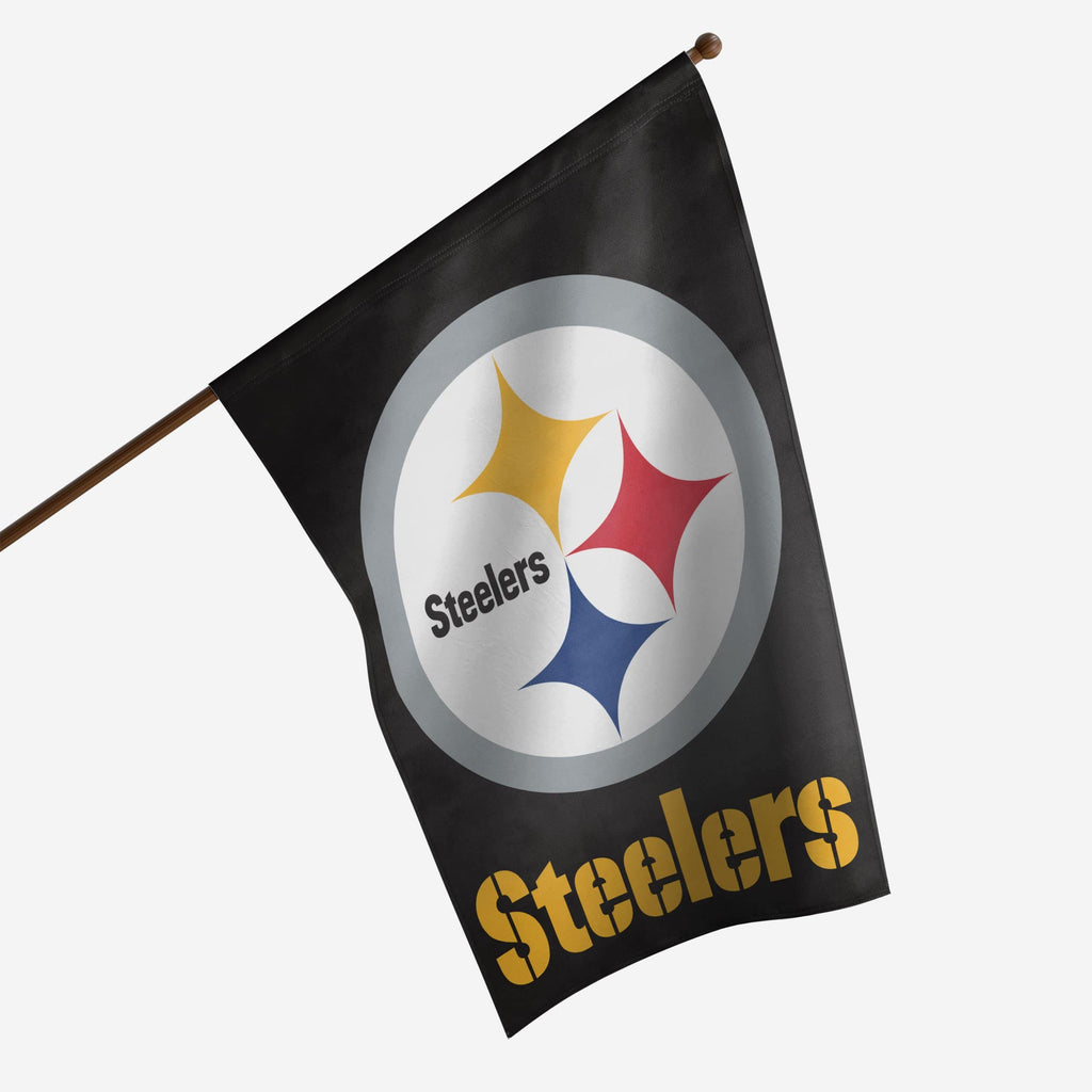 Pittsburgh Steelers Solid Vertical Flag FOCO - FOCO.com