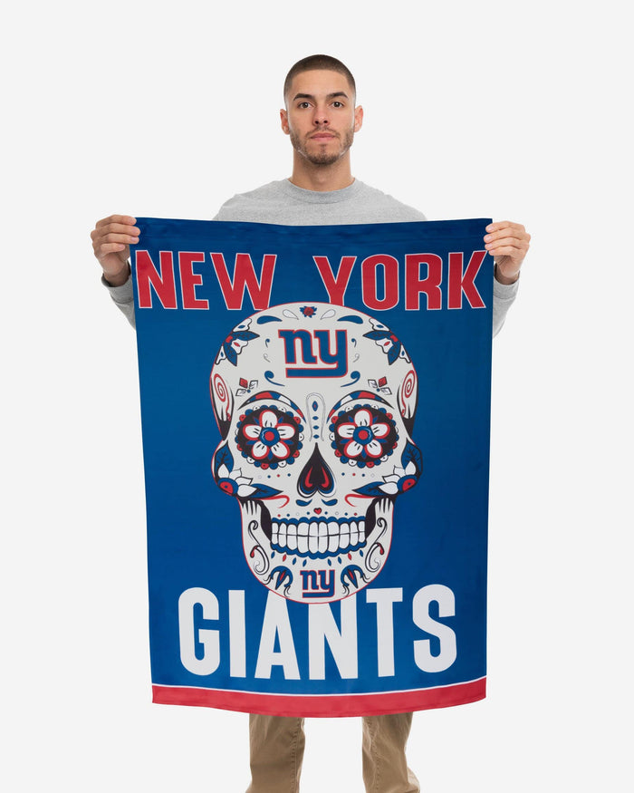 New York Giants Day Of The Dead Vertical Flag FOCO - FOCO.com