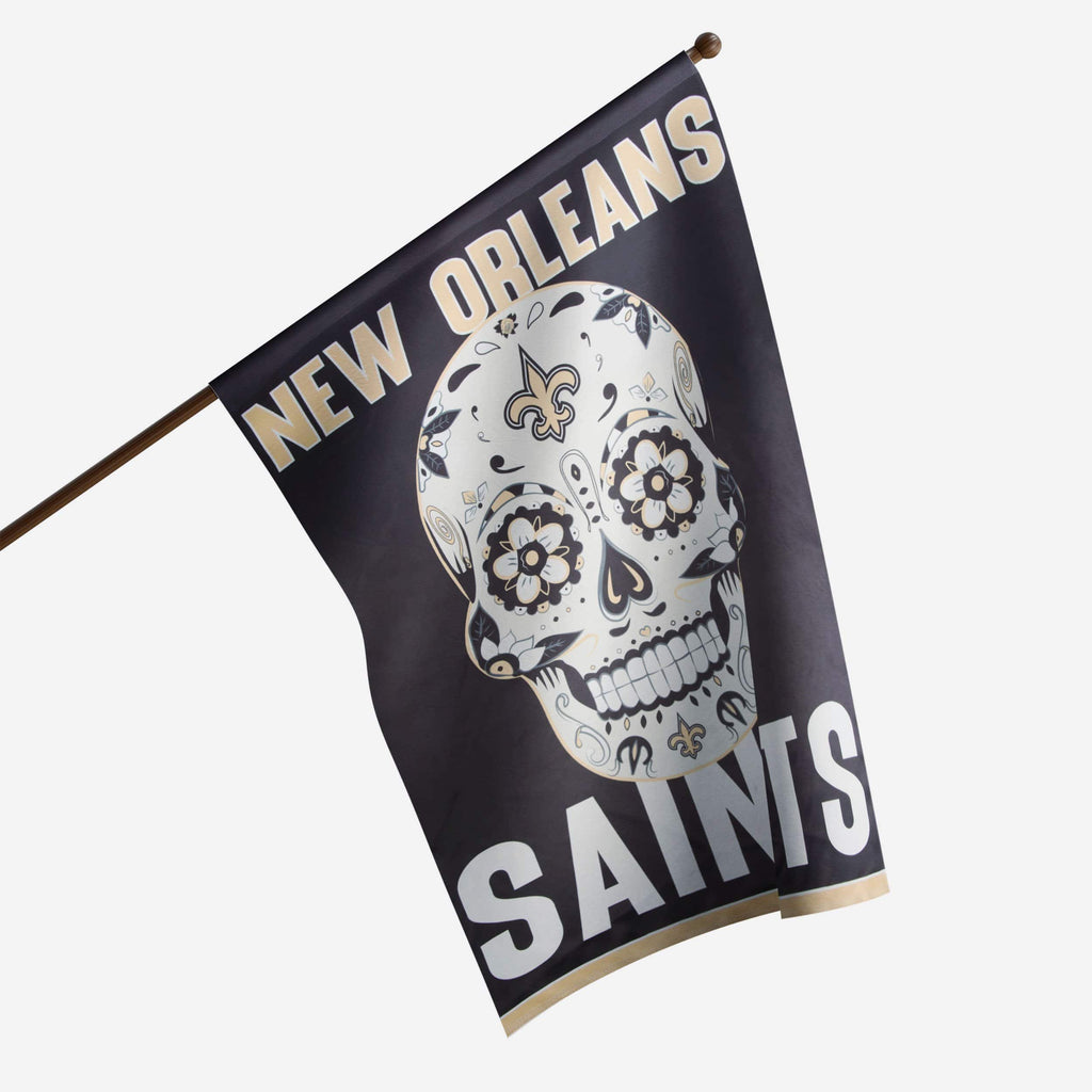 New Orleans Saints Day Of The Dead Vertical Flag FOCO - FOCO.com