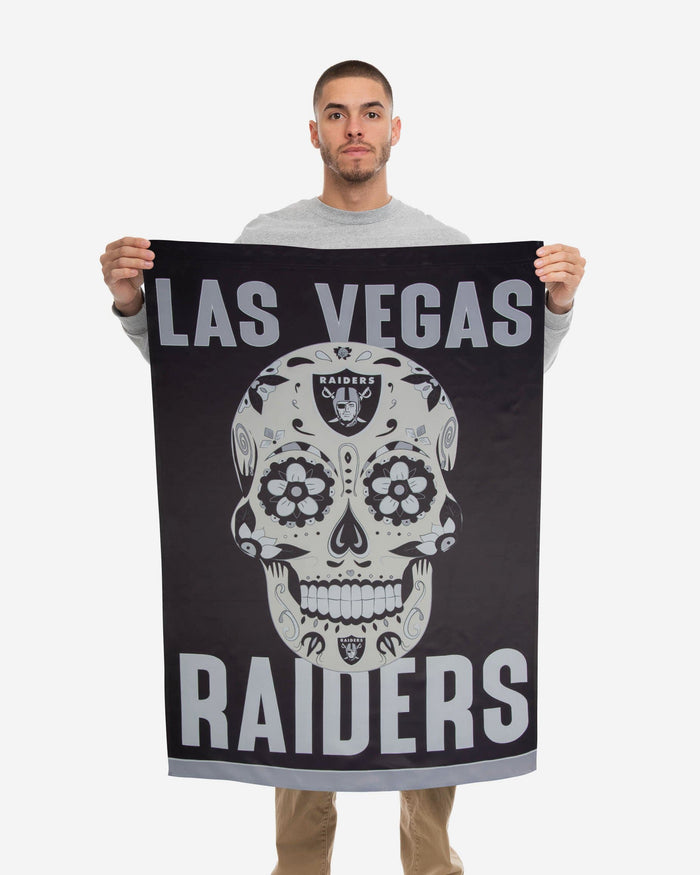 Las Vegas Raiders Day Of The Dead Vertical Flag FOCO - FOCO.com