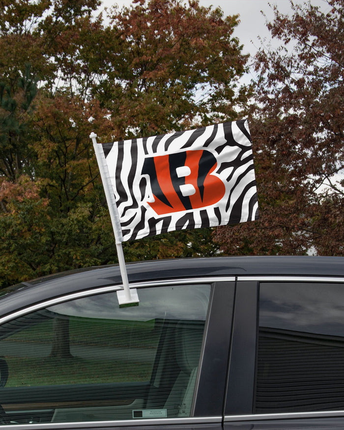 Cincinnati Bengals 2 Pack White Stripe Car Flag FOCO - FOCO.com