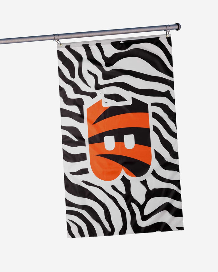 Cincinnati Bengals White Stripe Horizontal Flag FOCO - FOCO.com