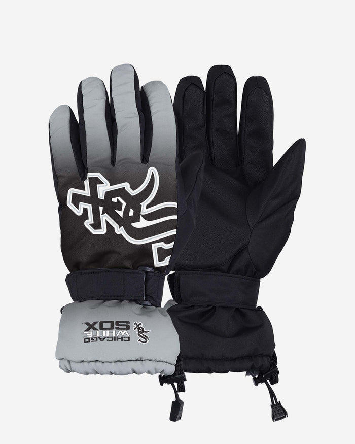 Chicago White Sox Gradient Big Logo Insulated Gloves FOCO S/M - FOCO.com