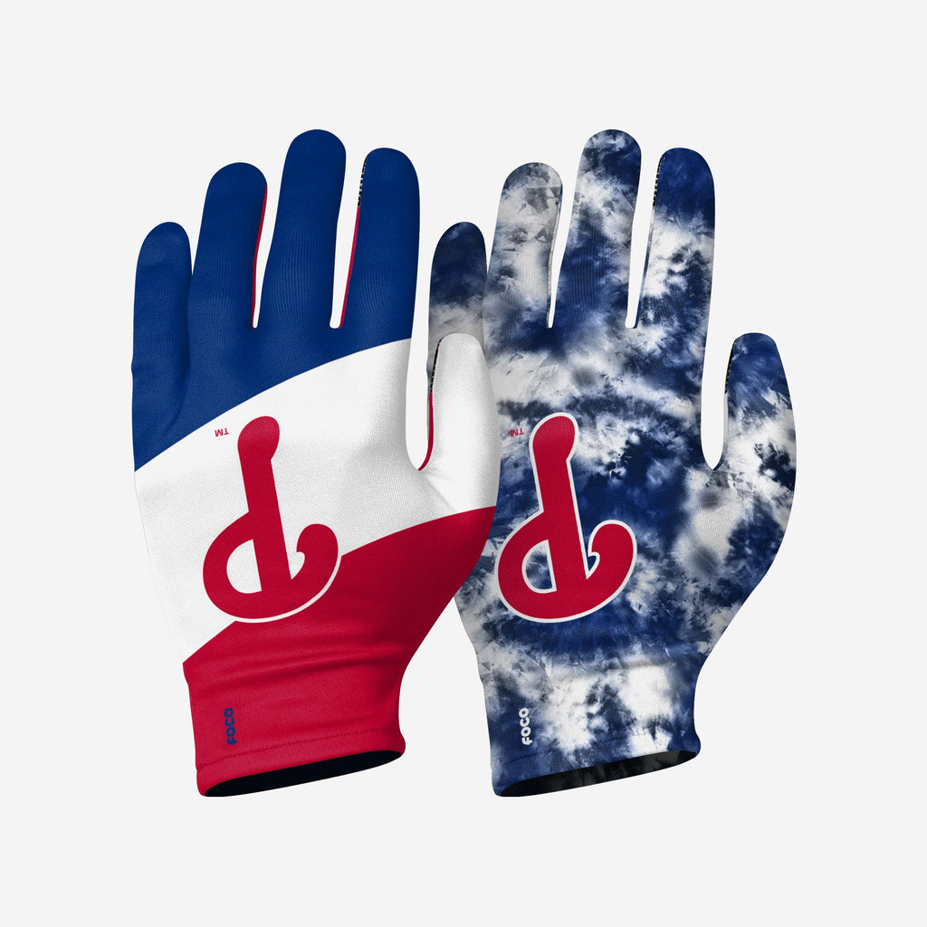 Philadelphia Phillies 2 Pack Reusable Stretch Gloves FOCO S/M - FOCO.com