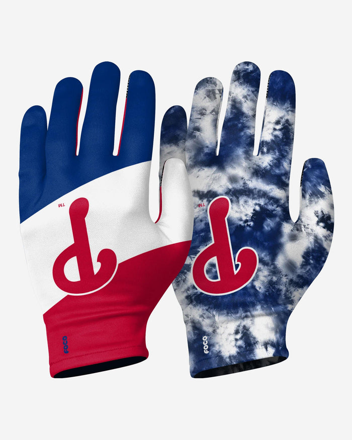 Philadelphia Phillies 2 Pack Reusable Stretch Gloves FOCO S/M - FOCO.com