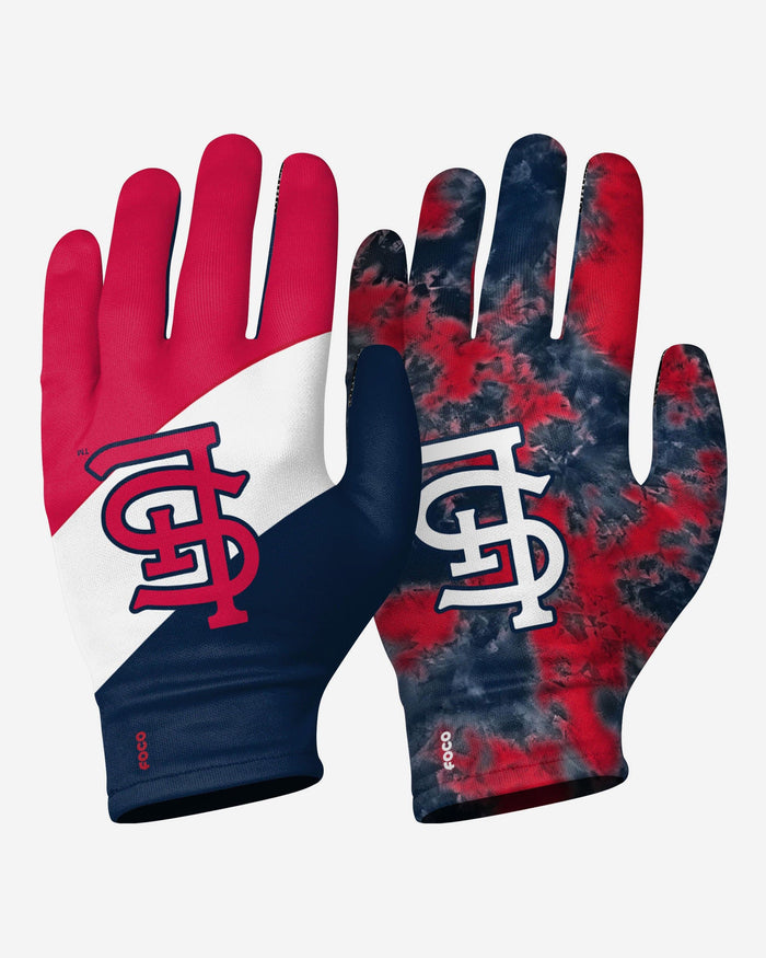 St Louis Cardinals 2 Pack Reusable Stretch Gloves FOCO S/M - FOCO.com