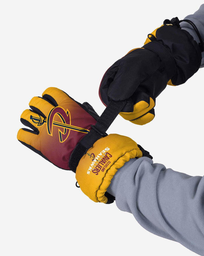 Cleveland Cavaliers Gradient Big Logo Insulated Gloves FOCO - FOCO.com