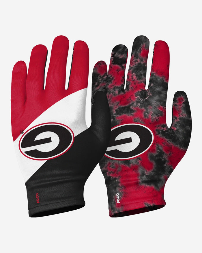 Georgia Bulldogs 2 Pack Reusable Stretch Gloves FOCO S/M - FOCO.com