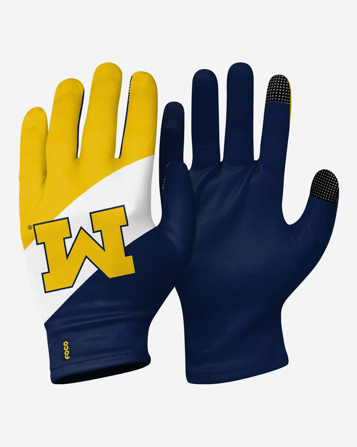 Michigan Wolverines 2 Pack Reusable Stretch Gloves FOCO - FOCO.com