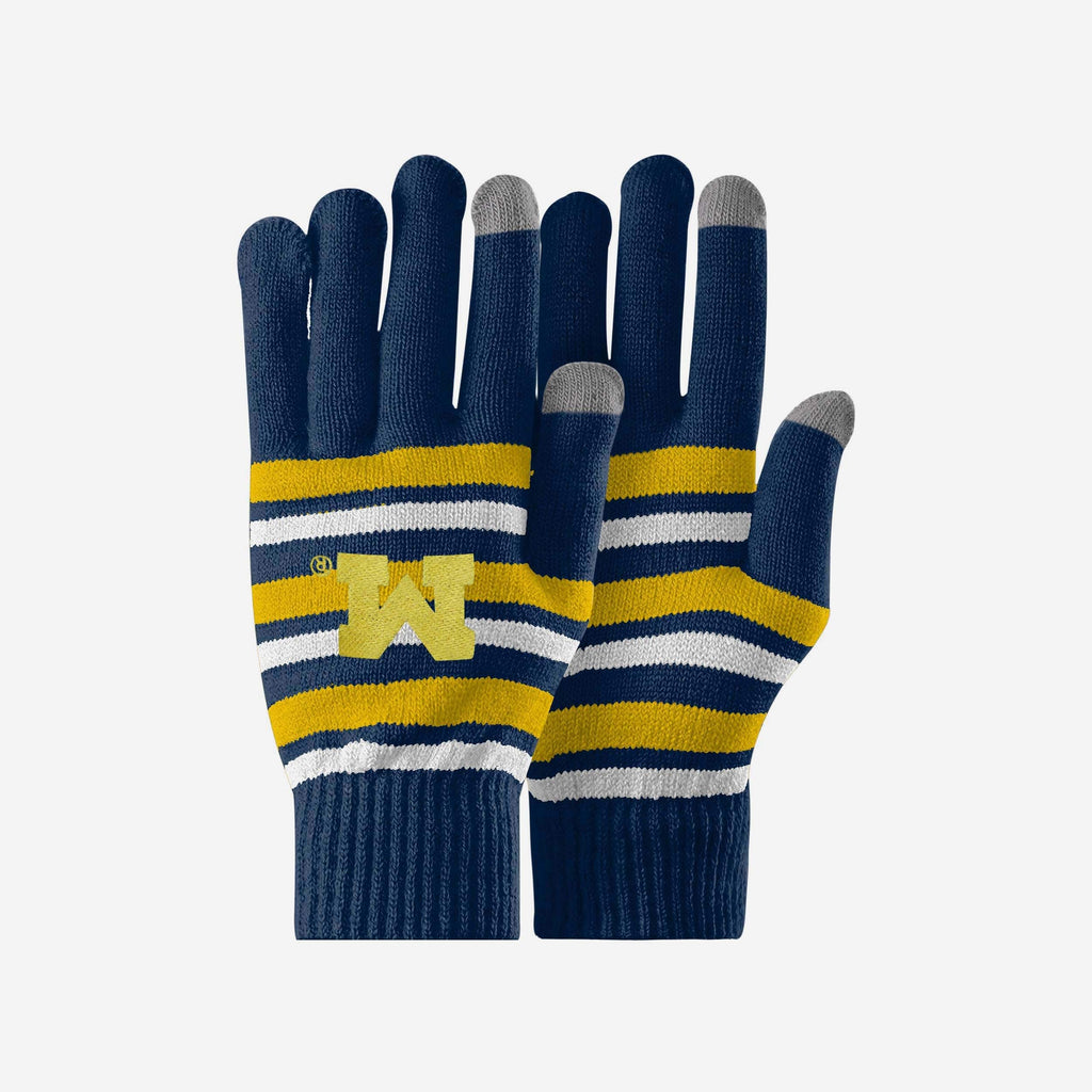 Michigan Wolverines Stretch Gloves FOCO - FOCO.com