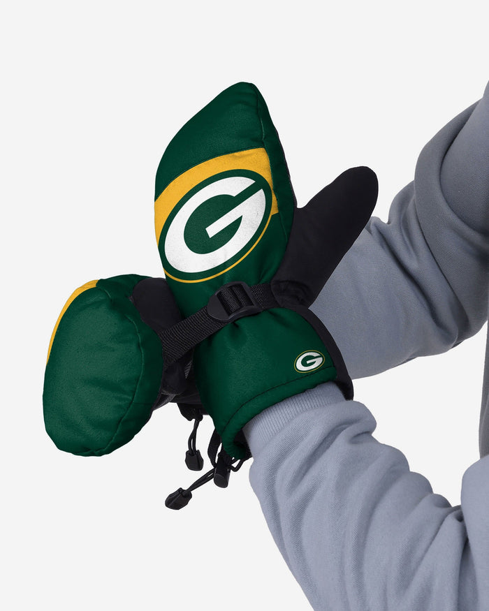 Green Bay Packers Frozen Tundra Insulated Mittens FOCO - FOCO.com