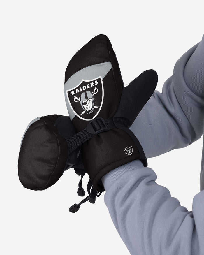 Las Vegas Raiders Frozen Tundra Insulated Mittens FOCO - FOCO.com