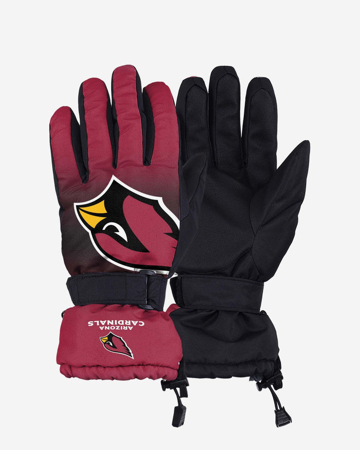 Arizona Cardinals Gradient Big Logo Insulated Gloves FOCO S/M - FOCO.com