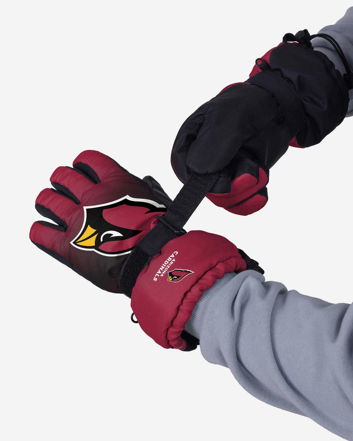 Arizona Cardinals Gradient Big Logo Insulated Gloves FOCO - FOCO.com