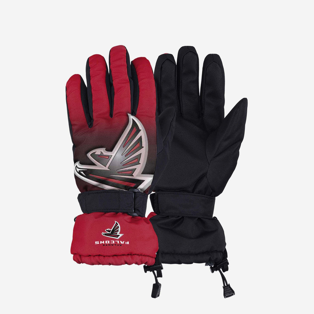 Atlanta Falcons Gradient Big Logo Insulated Gloves FOCO S/M - FOCO.com