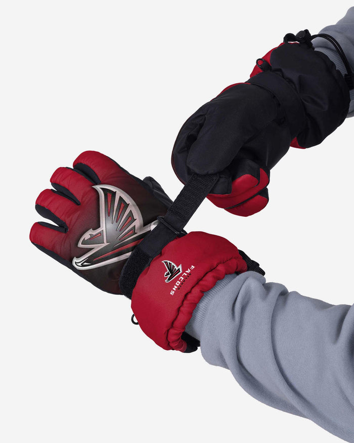 Atlanta Falcons Gradient Big Logo Insulated Gloves FOCO - FOCO.com