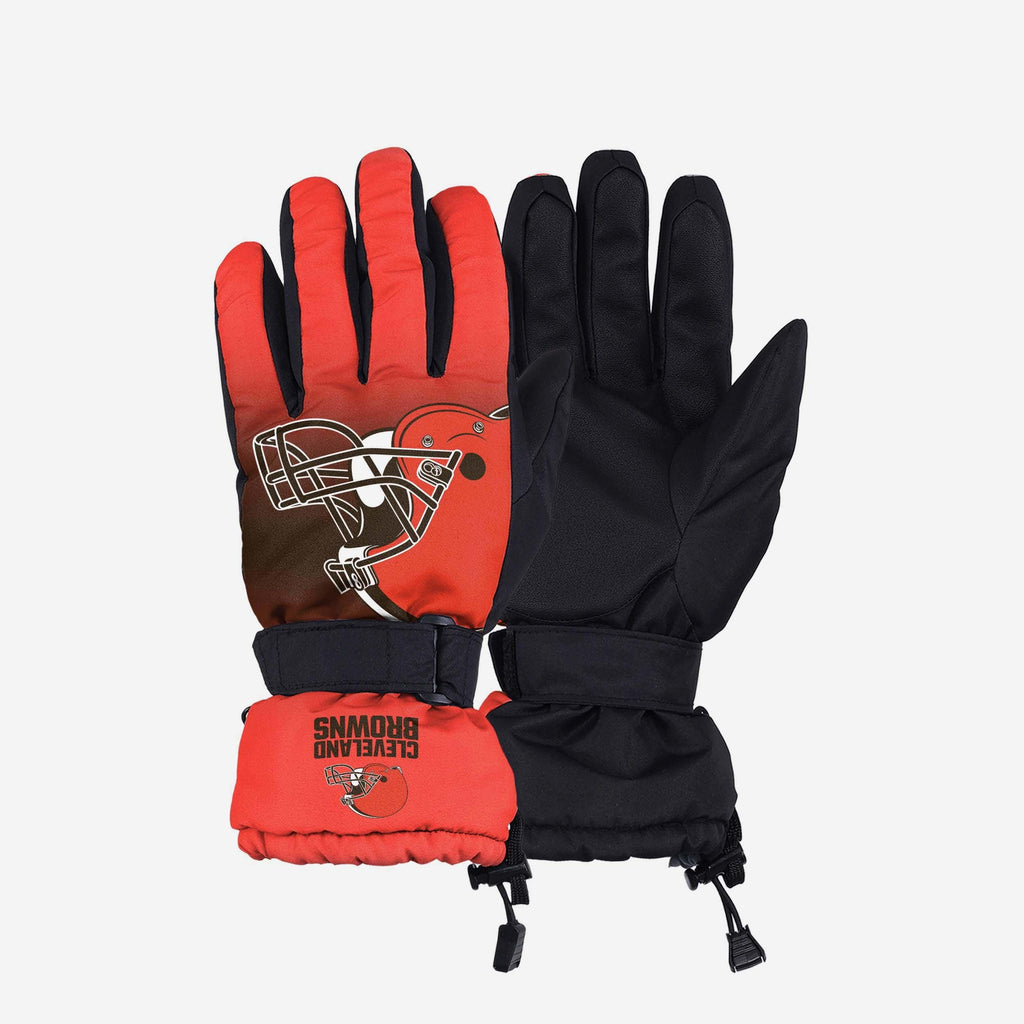 Cleveland Browns Gradient Big Logo Insulated Gloves FOCO S/M - FOCO.com