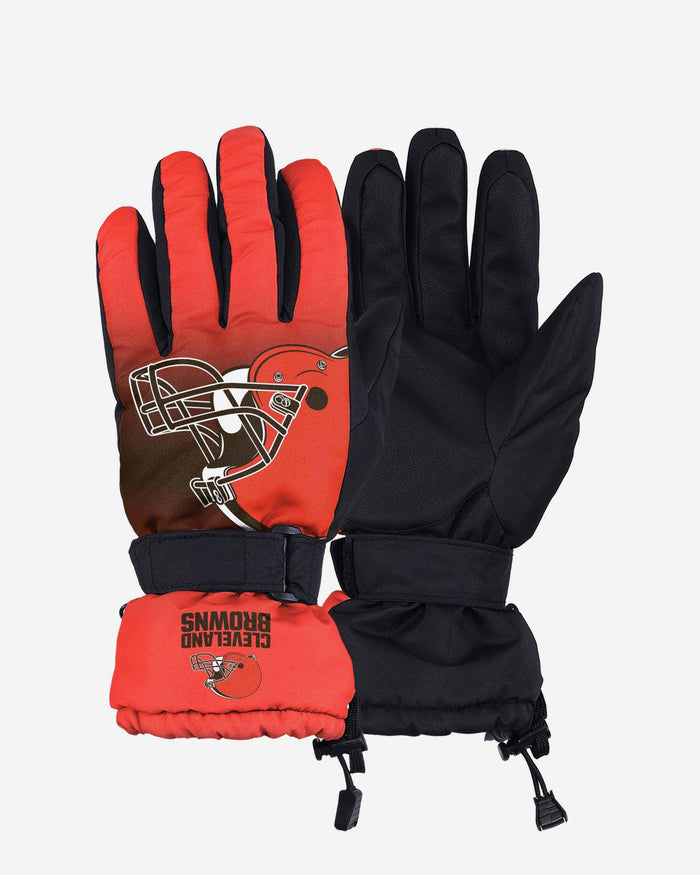 Cleveland Browns Gradient Big Logo Insulated Gloves FOCO S/M - FOCO.com