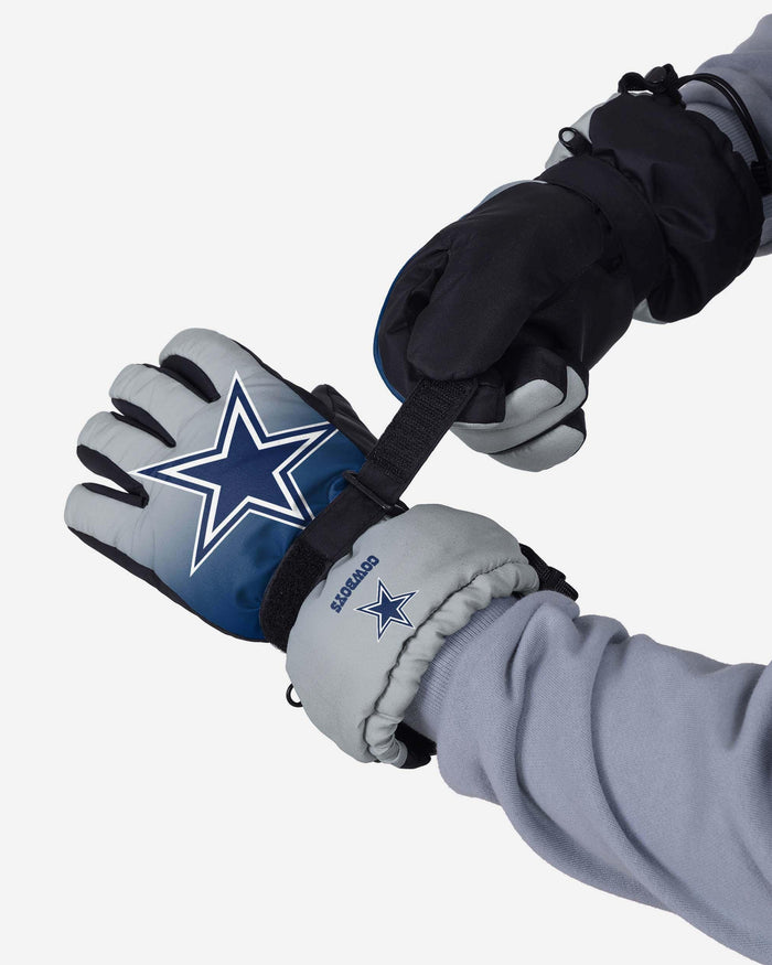 Dallas Cowboys Gradient Big Logo Insulated Gloves FOCO - FOCO.com