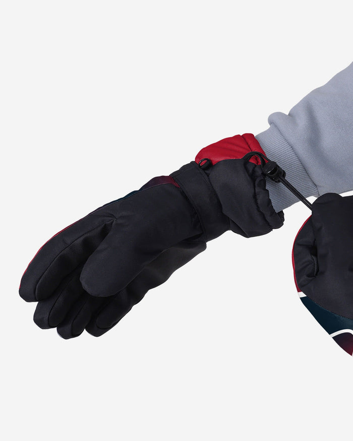 Houston Texans Gradient Logo Insulated Gloves FOCO - FOCO.com