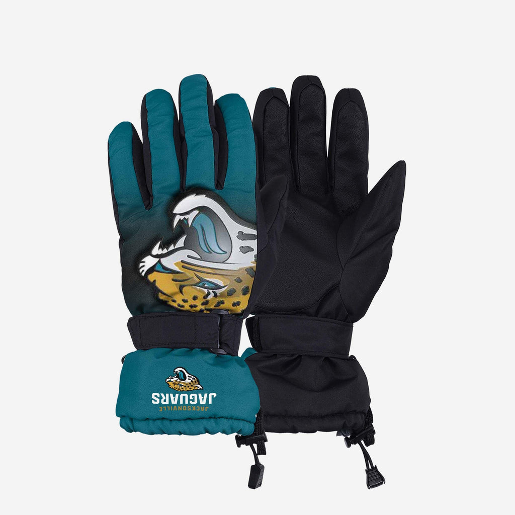 Jacksonville Jaguars Gradient Big Logo Insulated Gloves FOCO S/M - FOCO.com