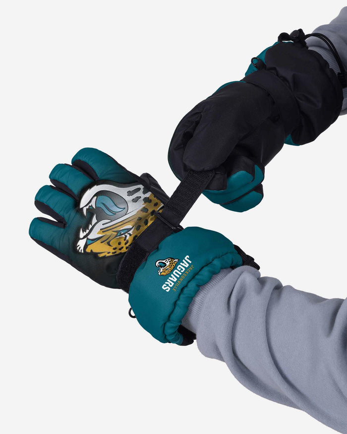 Jacksonville Jaguars Gradient Big Logo Insulated Gloves FOCO - FOCO.com