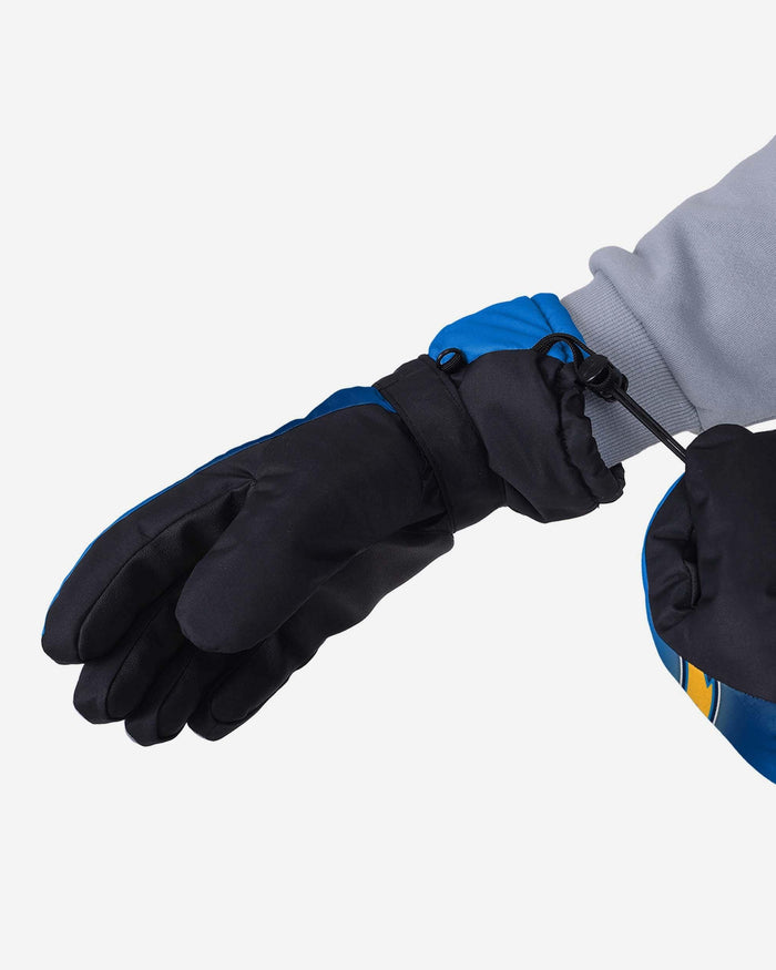 Los Angeles Chargers Gradient Big Logo Insulated Gloves FOCO - FOCO.com