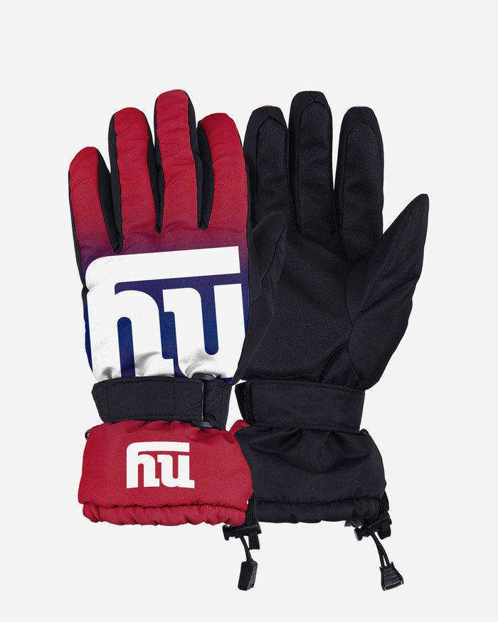 New York Giants Gradient Big Logo Insulated Gloves FOCO S/M - FOCO.com