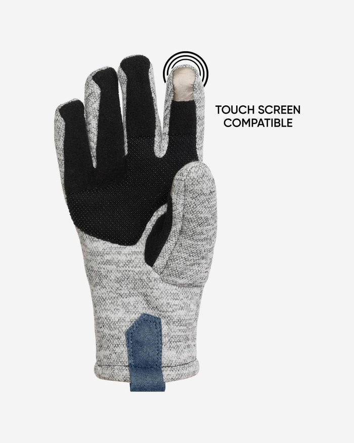 New England Patriots Heather Grey Insulated Gloves FOCO - FOCO.com