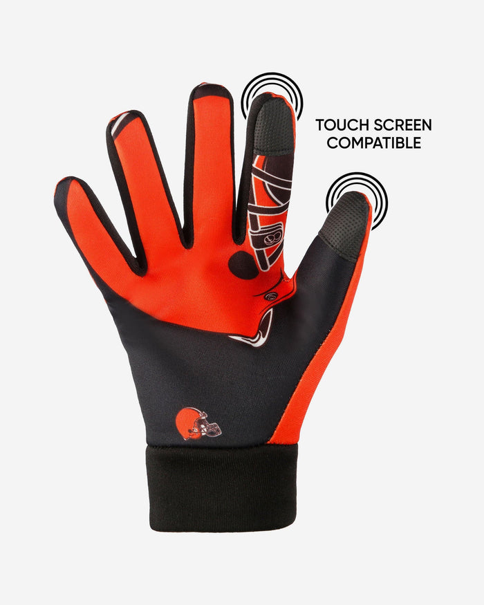 Cleveland Browns Palm Logo Texting Gloves FOCO - FOCO.com