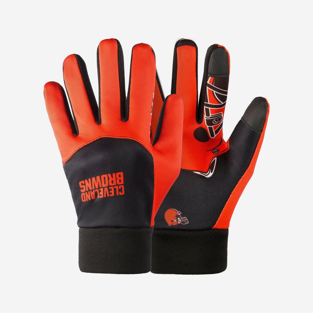 Cleveland Browns Palm Logo Texting Gloves FOCO - FOCO.com