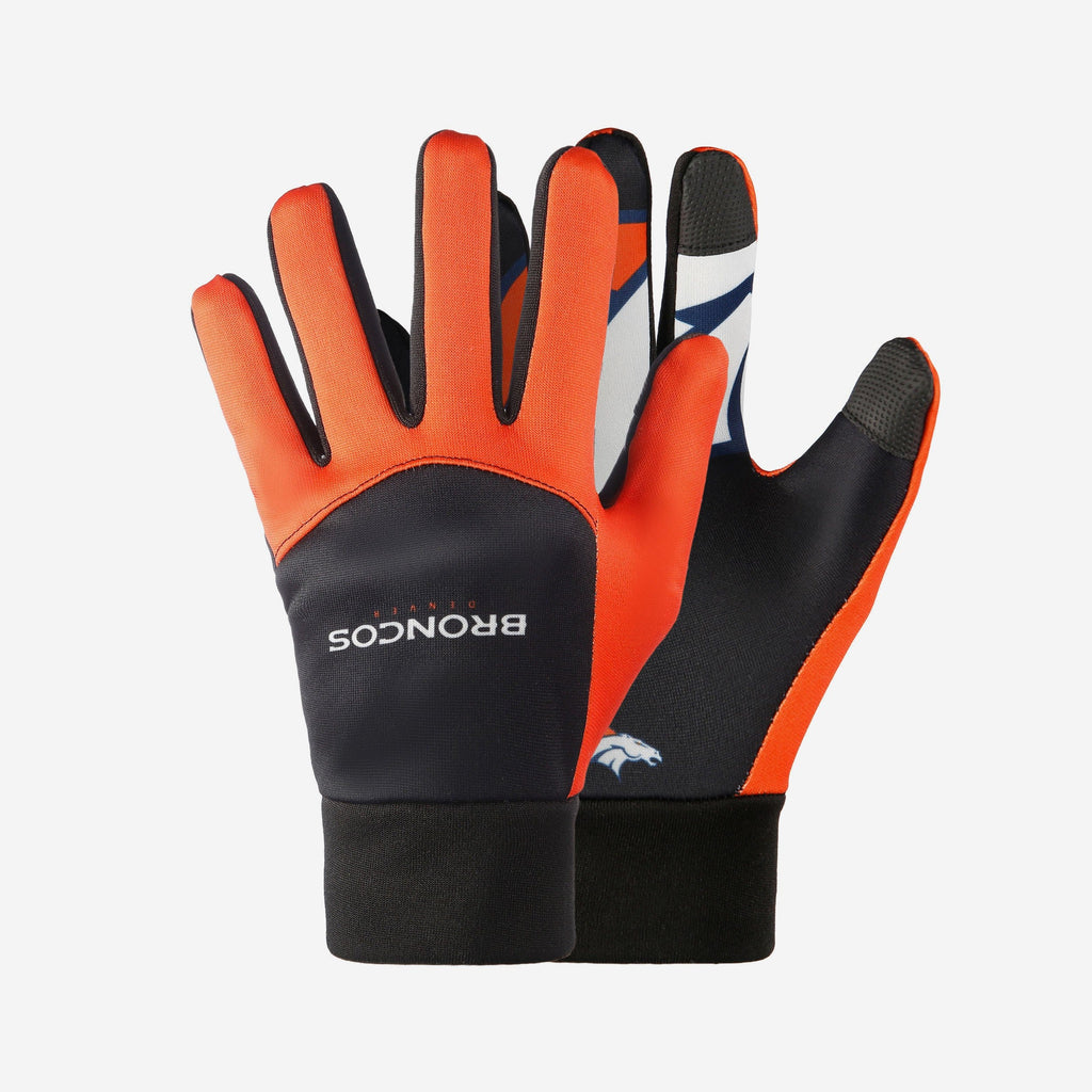 Denver Broncos Palm Logo Texting Gloves FOCO - FOCO.com