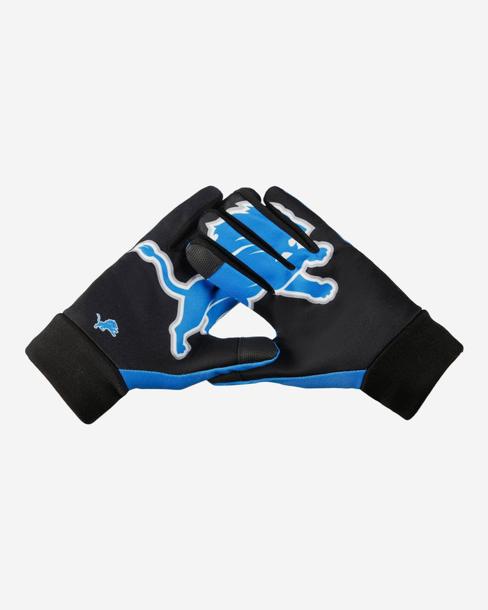 Detroit Lions Palm Logo Texting Gloves FOCO - FOCO.com