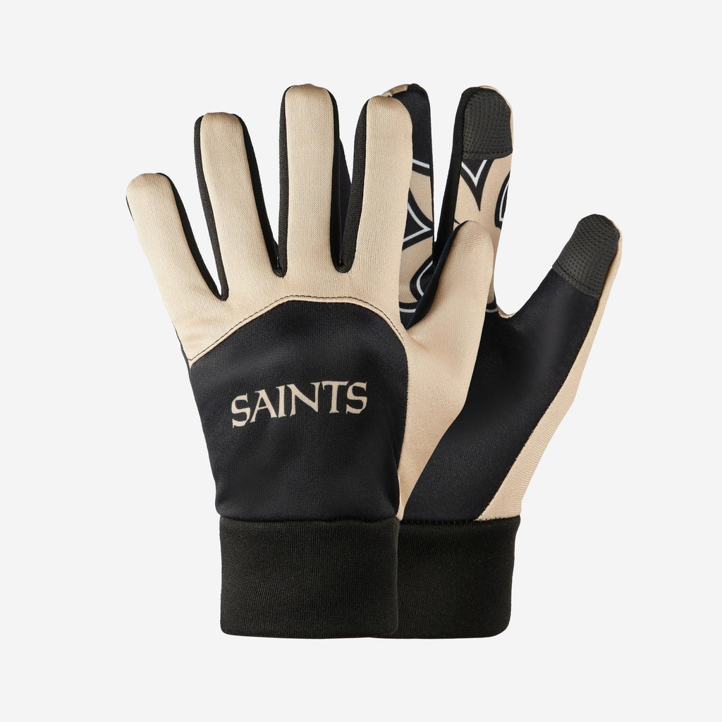 New Orleans Saints Palm Logo Texting Gloves FOCO - FOCO.com