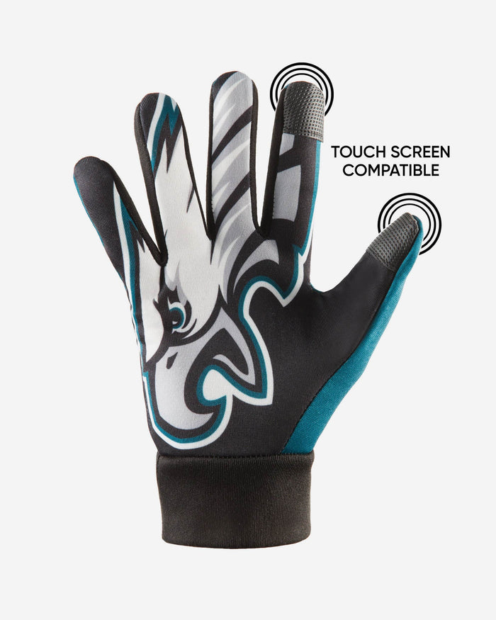 Philadelphia Eagles Palm Logo Texting Gloves FOCO - FOCO.com