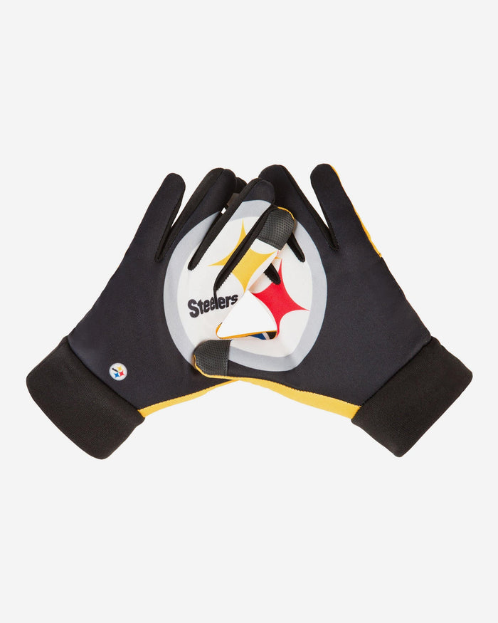 Pittsburgh Steelers Palm Logo Texting Gloves FOCO - FOCO.com